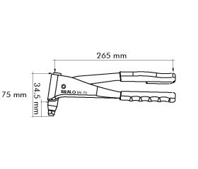 REMACHADORA PROFESIONAL MANUAL BRALO BM-75